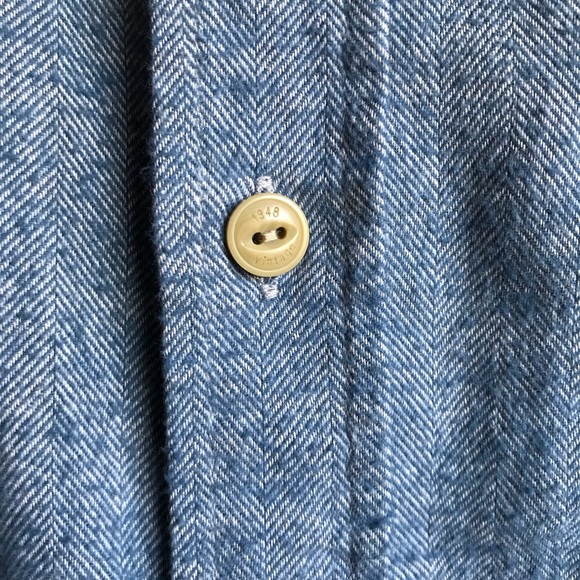 Original Weatherproof Vintage Flannel Large Blue - Picture 4 of 8